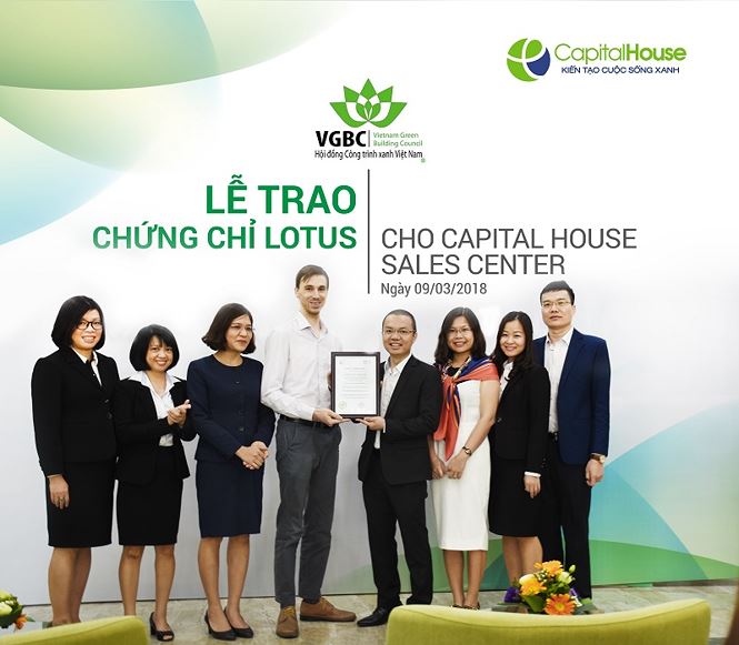 Dự án Capital House Sales Center đạt Chứng nhận LOTUS