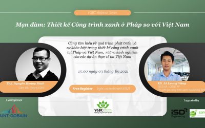 Thư mời webinar: Thiết kế Công trình xanh ở Pháp so với Việt Nam (03/03/2021)