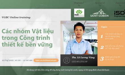 Thư mời VGBC webinar: Materials in Green Building (10/04/2021)